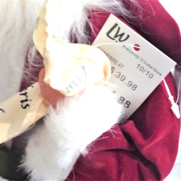 2 SANTA Table Pieces Santa List Naughty or Nice Fire Place Mantel Santa - Picture 3 of 11